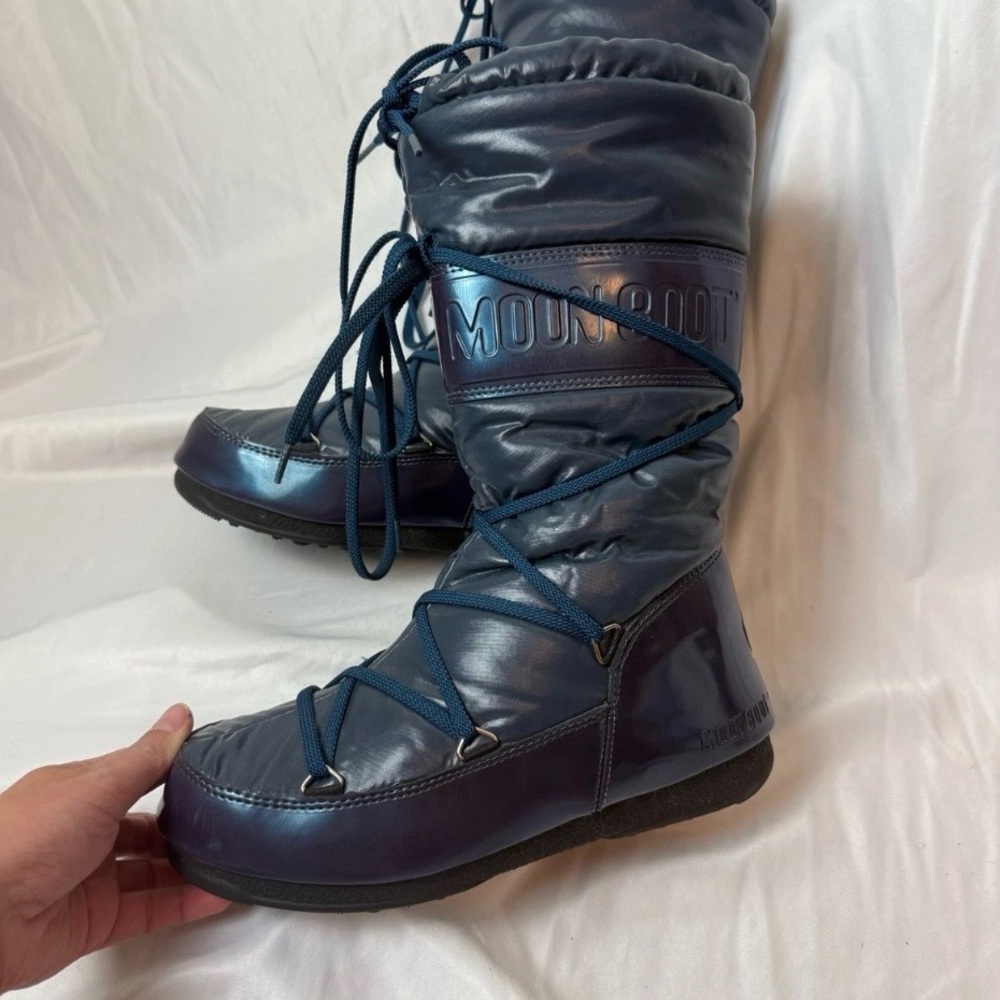 Tecnica Original Moon Boot Blue Snow Boots – Women’s EU 38 (US 7–7.5)